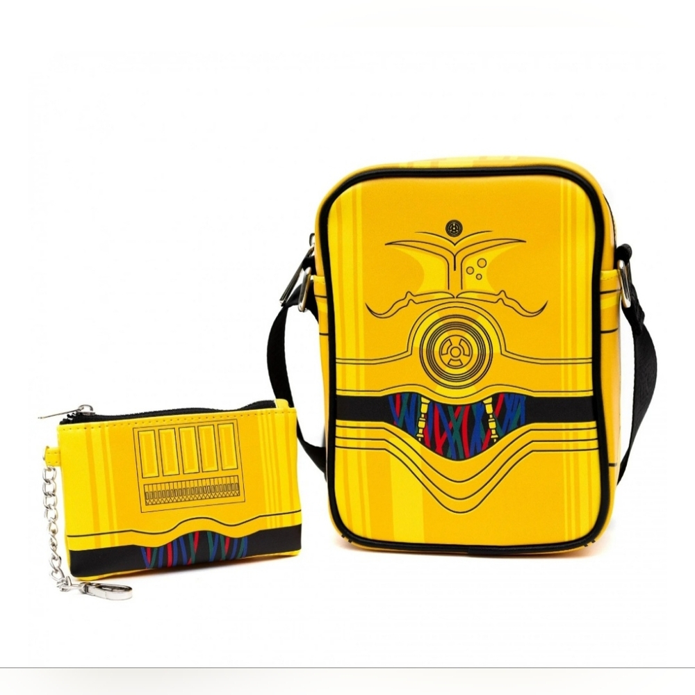 Star Wars C3P0 Crossbody Bag and Coin Purse NWT